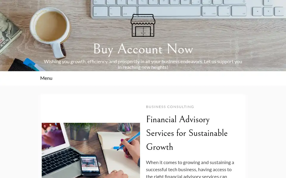 Screenshot of buyaccountnow.com