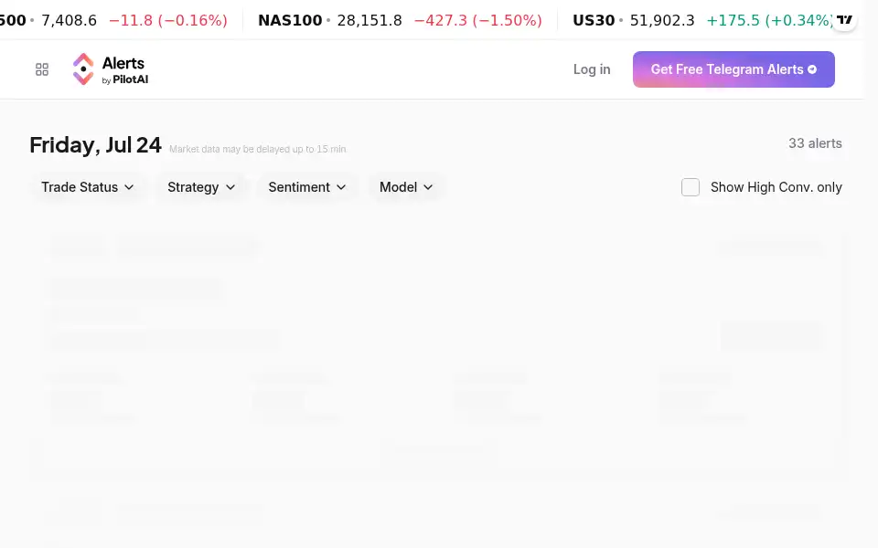 Screenshot of buyalerts.com