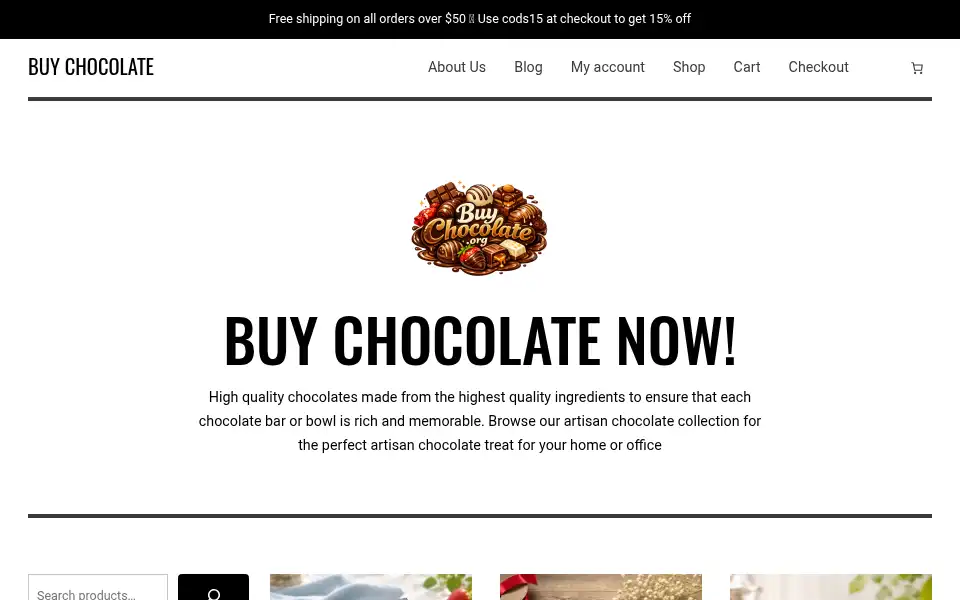 Screenshot of buychocolate.org