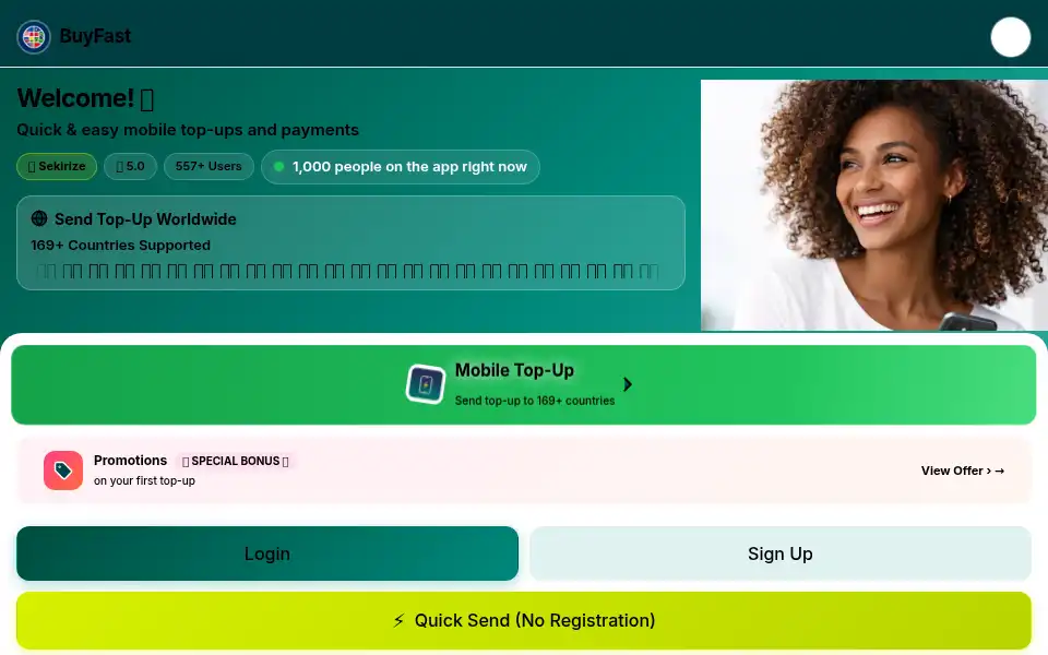 Screenshot of buyfasttopup.com
