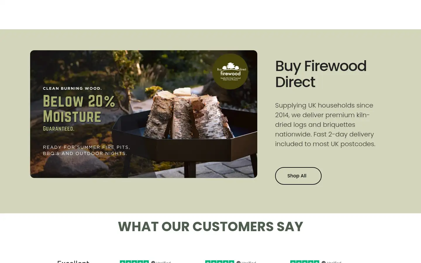 Screenshot of buyfirewooddirect.co.uk