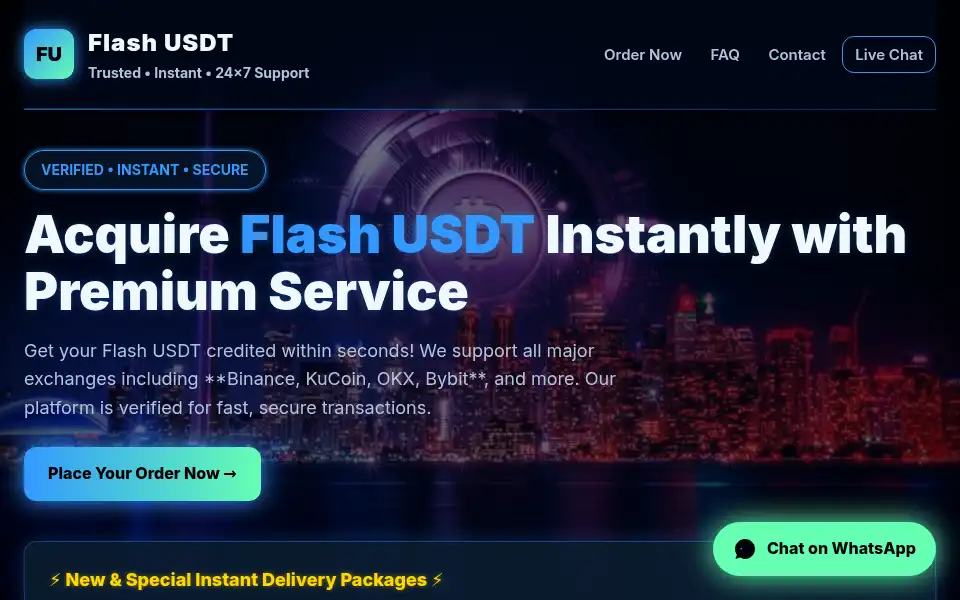 Screenshot of buyflashusdt.shop