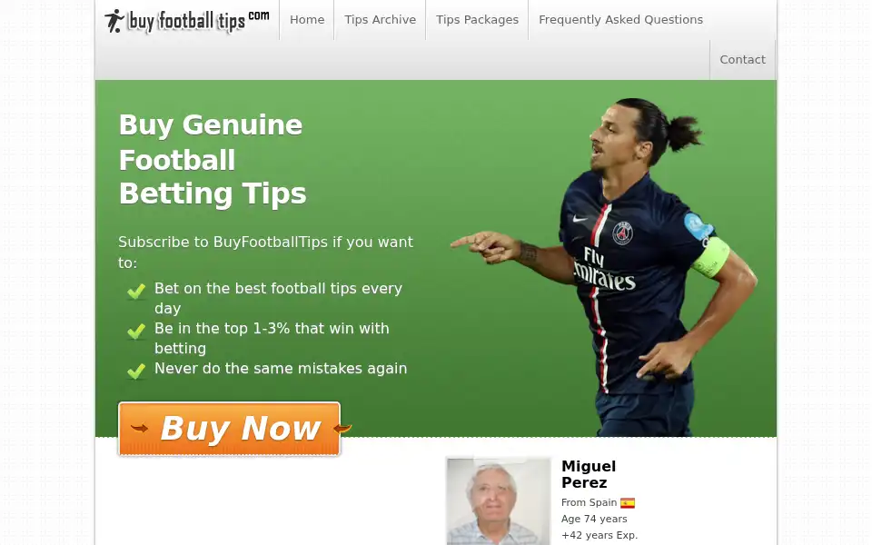 Screenshot of buyfootballtips.com