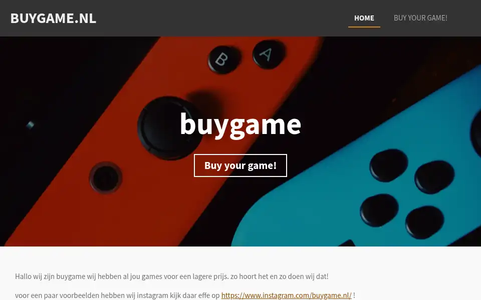Screenshot of buygame.jouwweb.nl