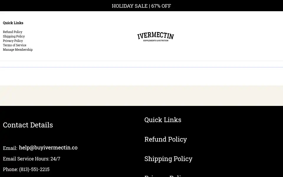Screenshot of buyivermectin.co