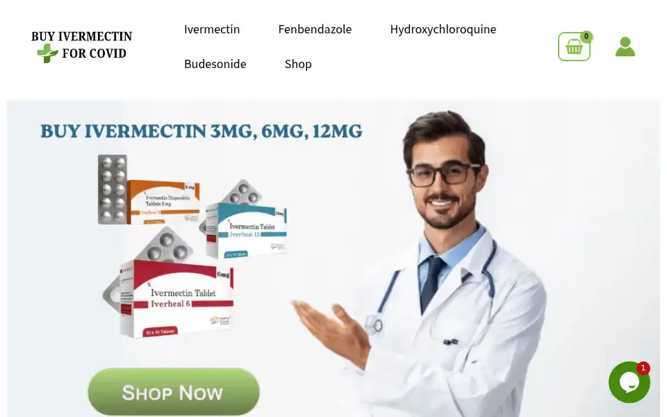 Screenshot of buyivermectinforcovid.com