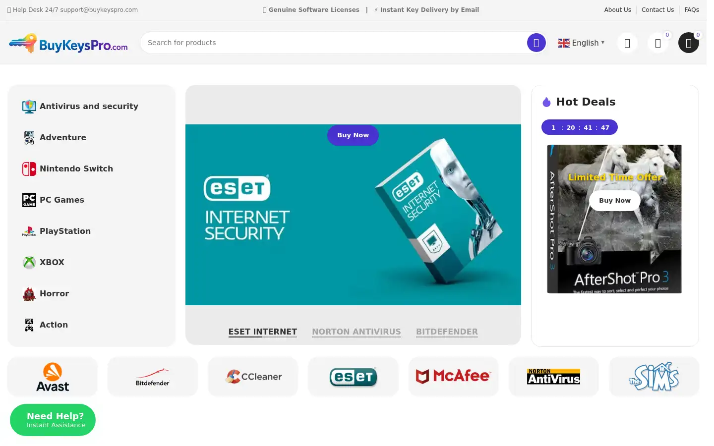 Screenshot of buykeyspro.com