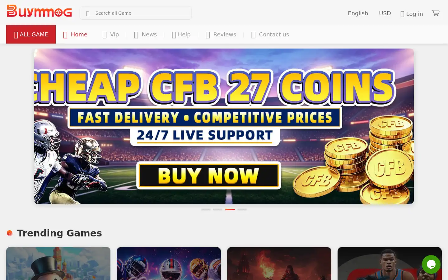Screenshot of buymmog.com