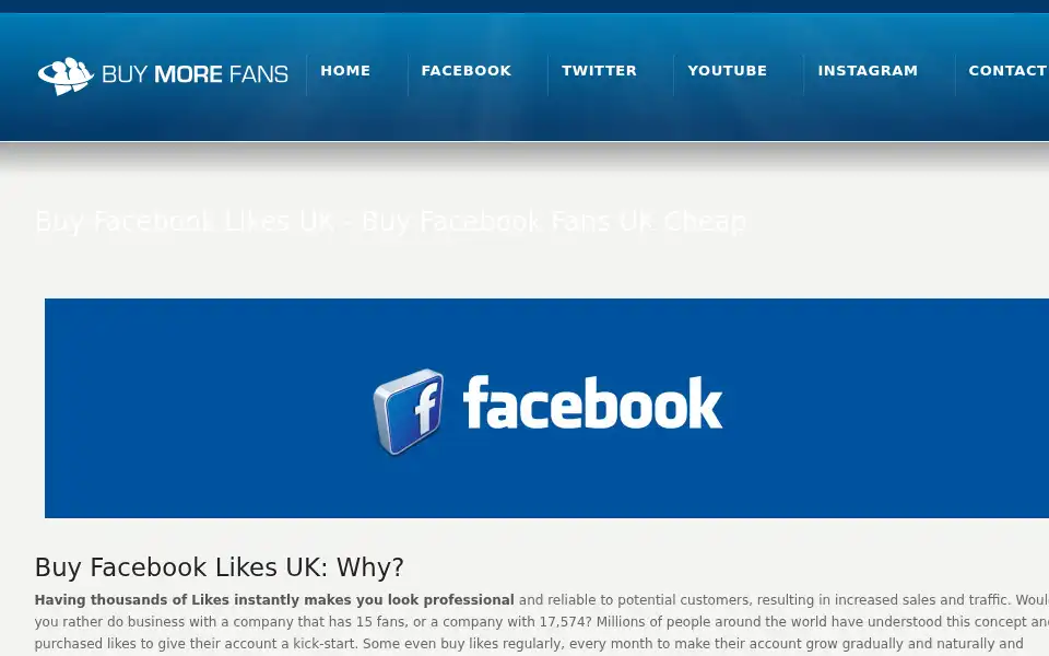 Screenshot of buymorefans.co.uk