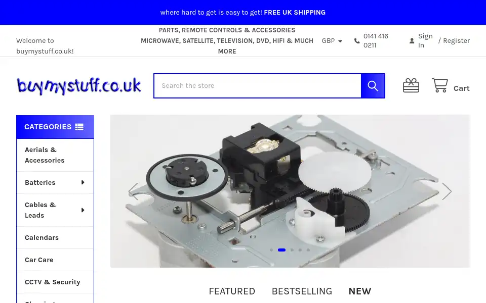 Screenshot of buymystuff.co.uk