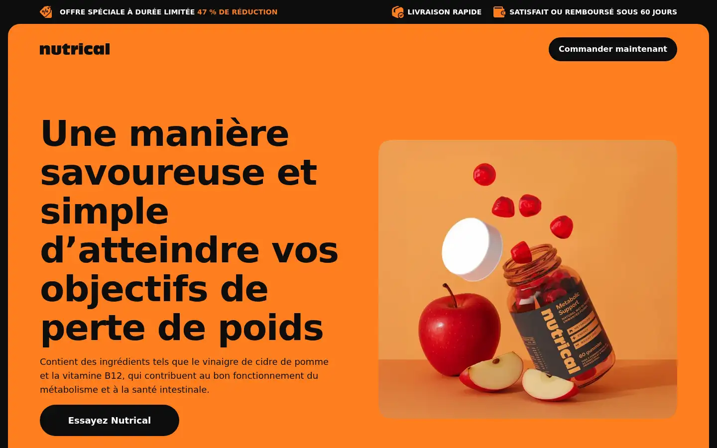 Screenshot of buynutrical.com