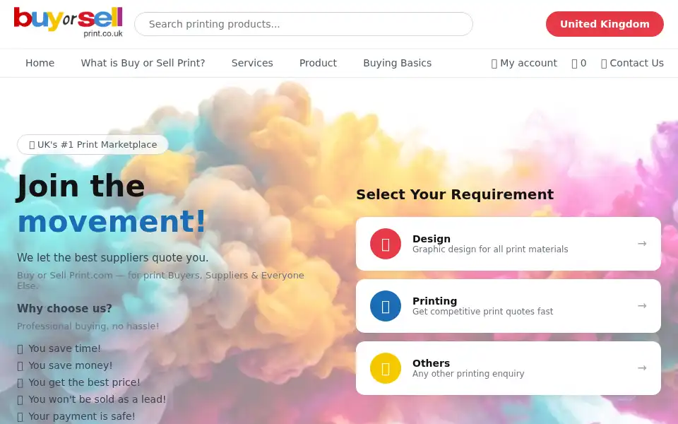 Screenshot of buyorsellprints.co.uk