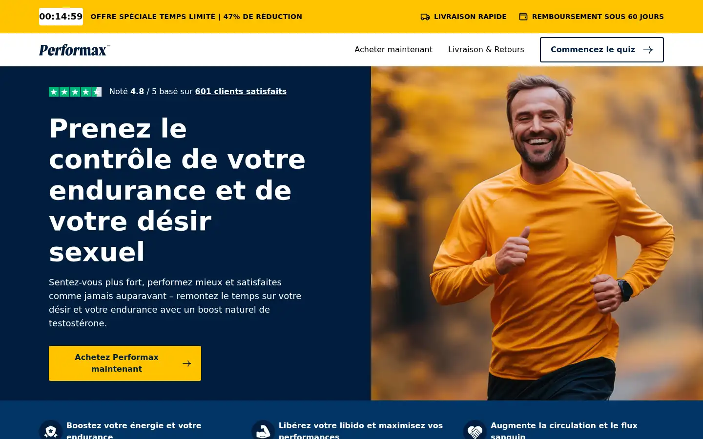 Screenshot of buyperformax.com