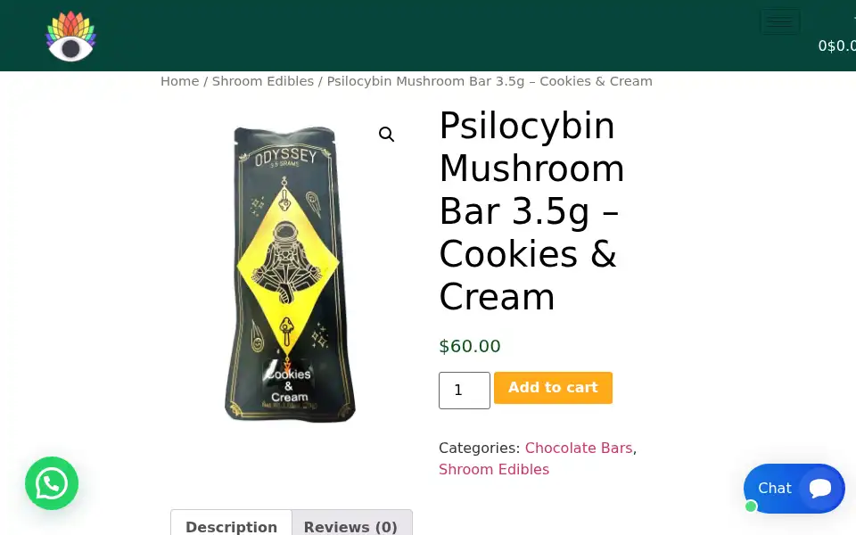 Screenshot of buypsychedelicsonlines.com