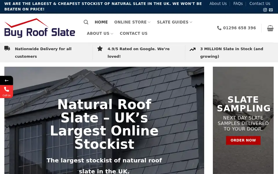 Screenshot of buyroofslate.co.uk