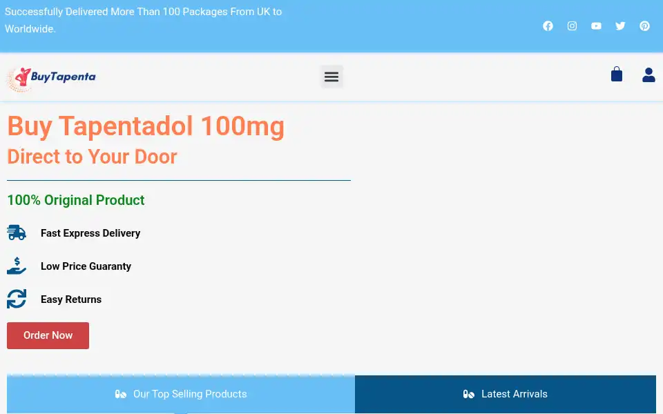 Screenshot of buytapenta.com