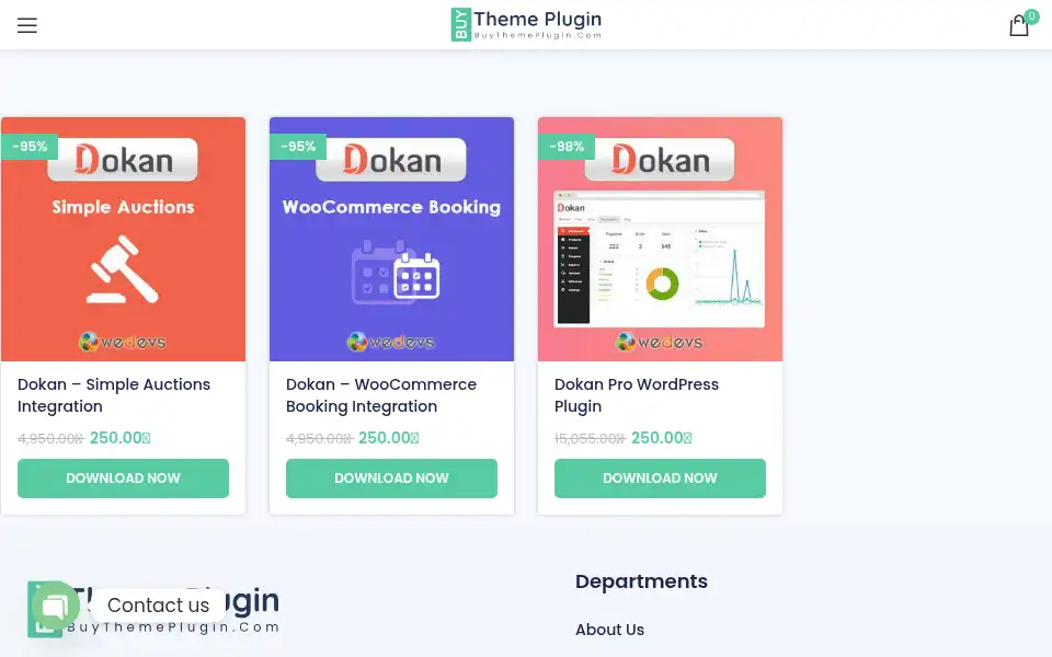 Screenshot of buythemeplugin.com