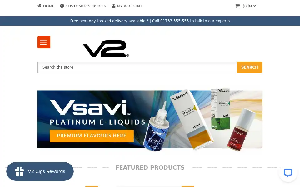 Screenshot of buyv2cigs.co.uk