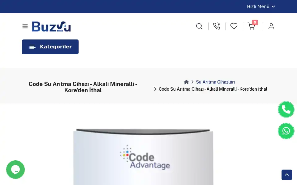 Screenshot of buzsu.com.tr