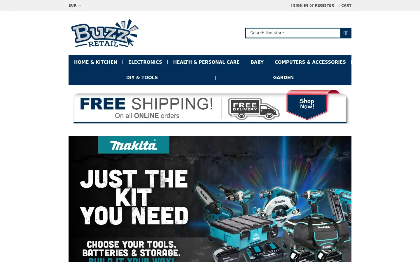 Screenshot of buzz-retail.com