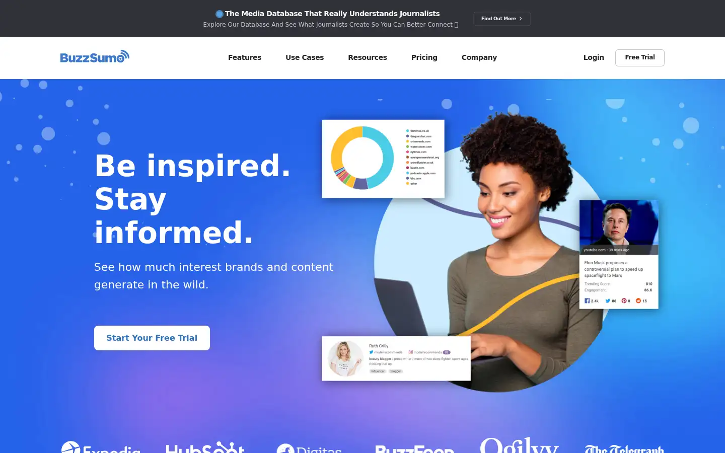 Screenshot of buzzsumo.com