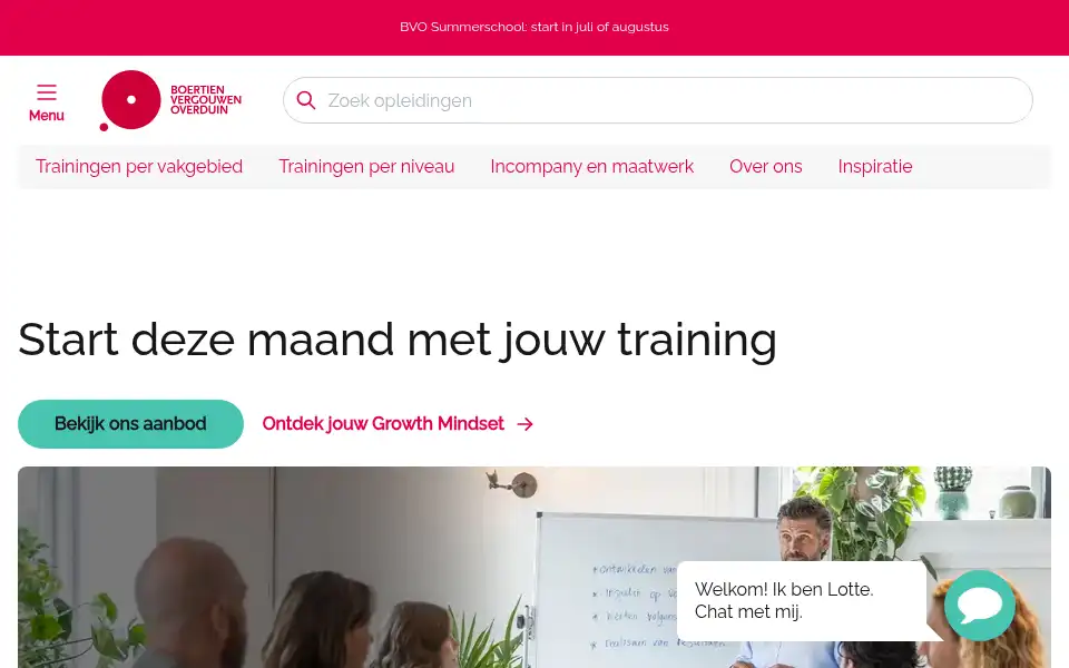 Screenshot of bvo.nl
