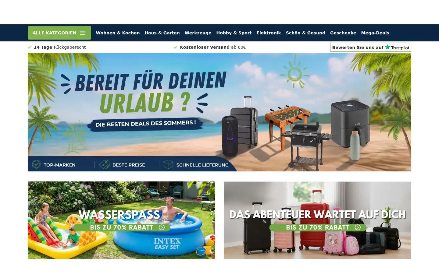 Screenshot of bwareshop.de