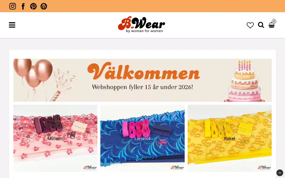 Screenshot of bwear.se