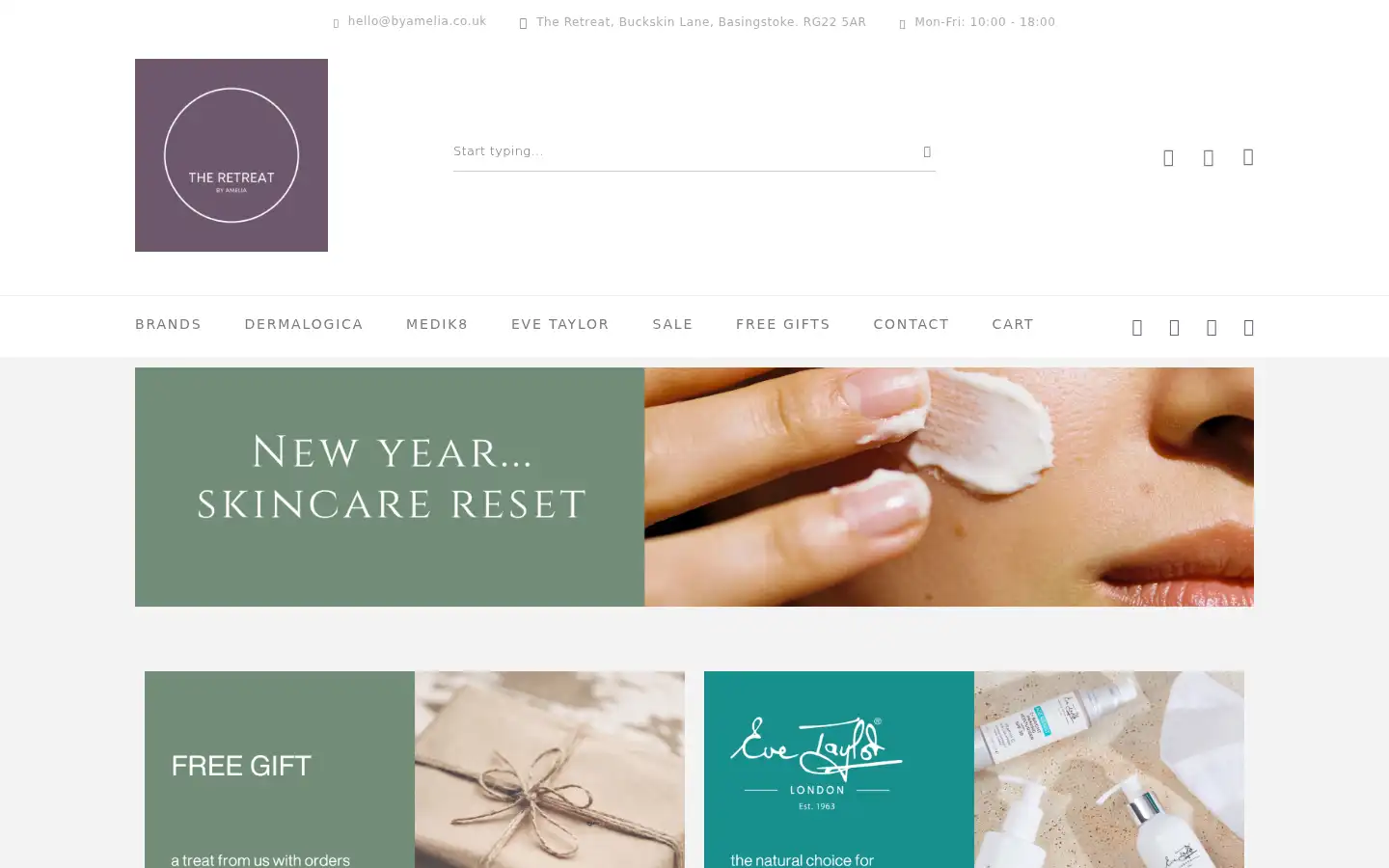 Screenshot of byamelia.co.uk