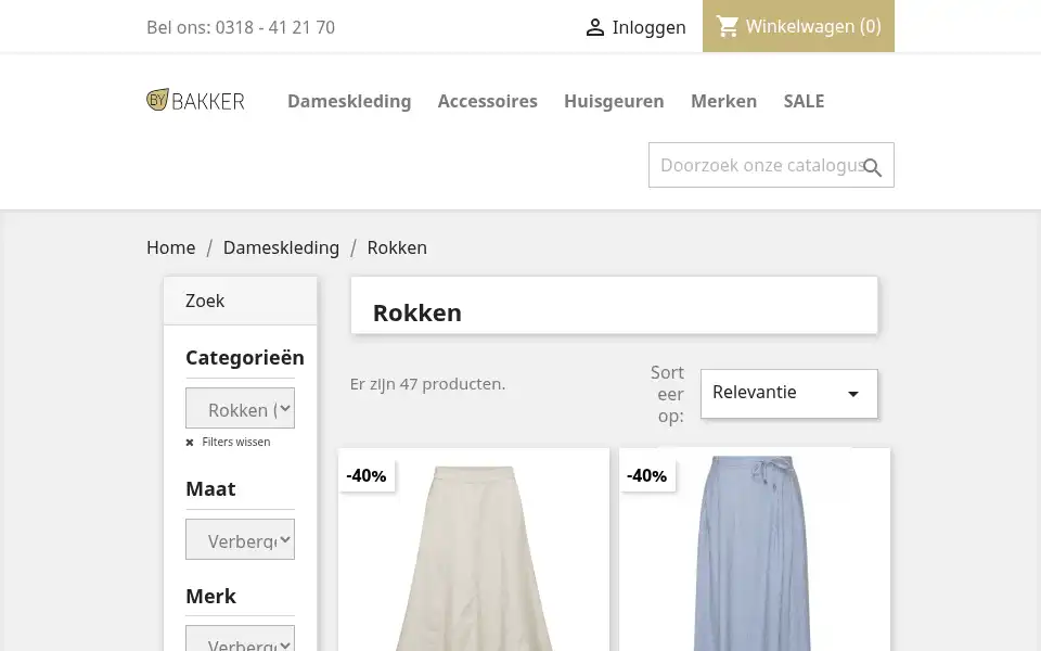 Screenshot of bybakker.nl