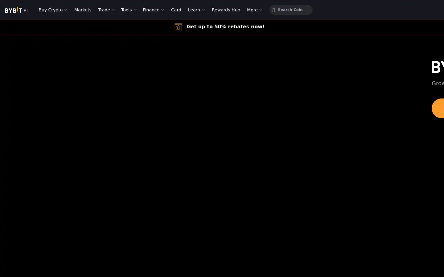 Screenshot of bybit.eu