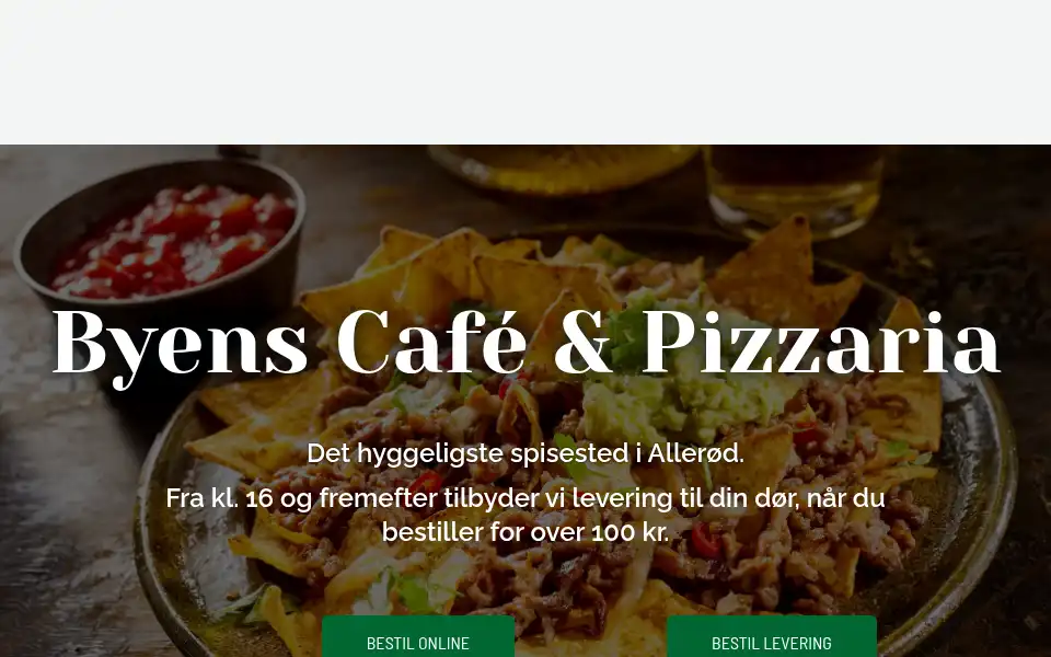 Screenshot of byens-restaurant.dk
