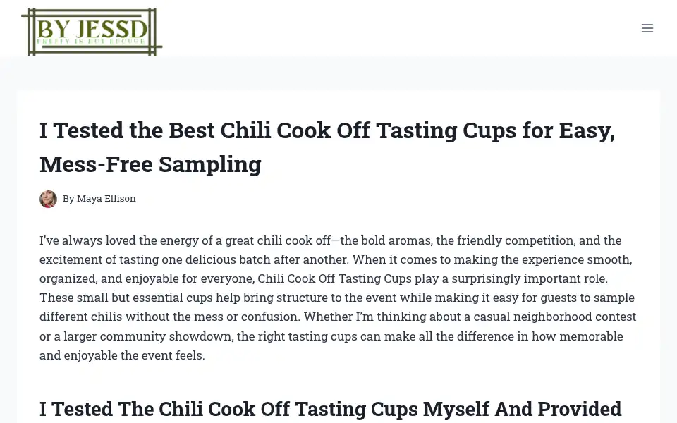 Screenshot of byjessd.com