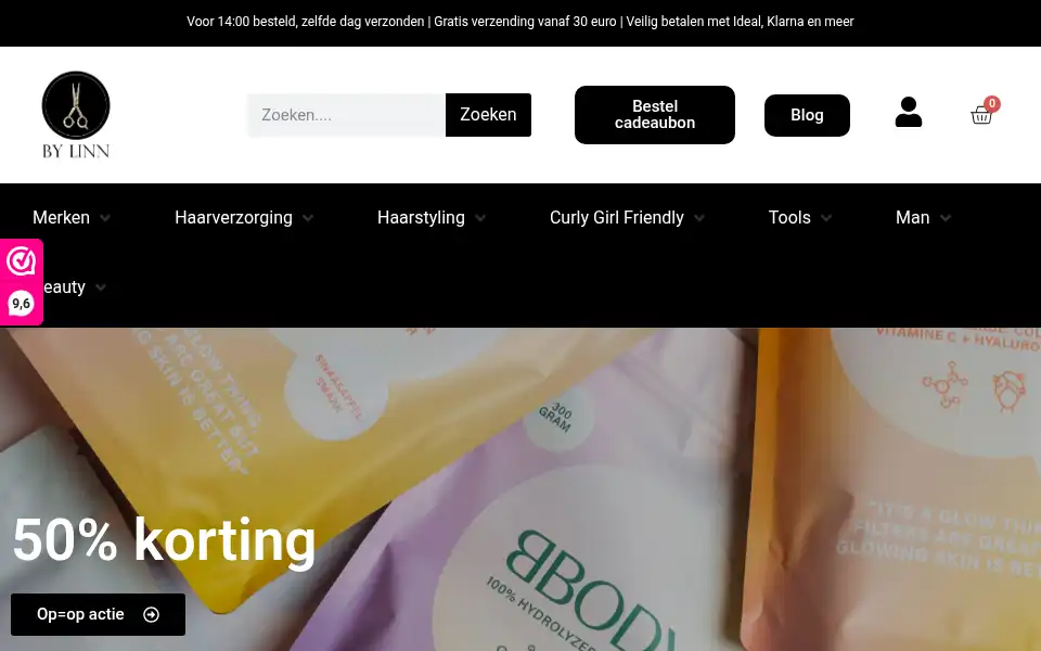 Screenshot of bylinn.nl