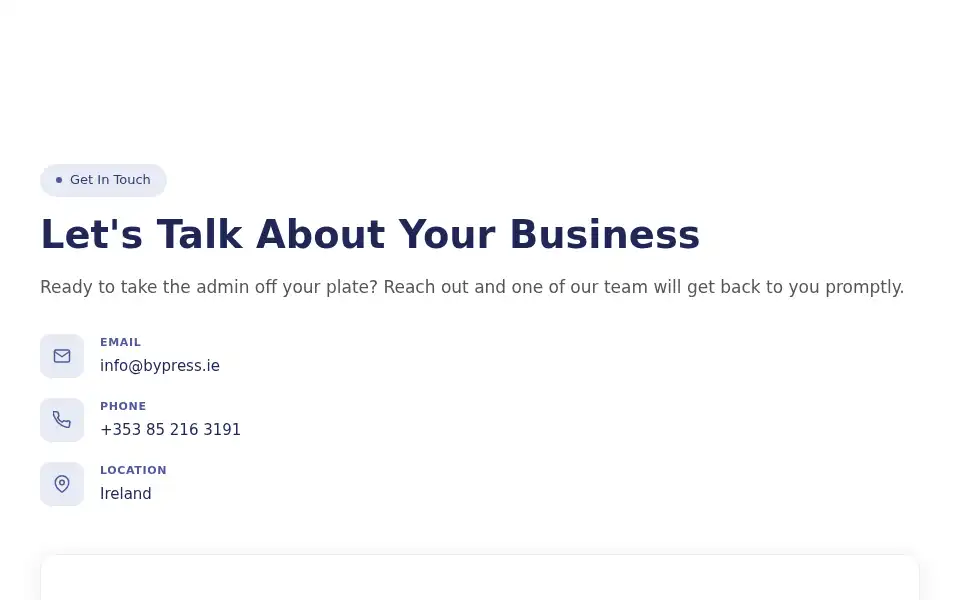 Screenshot of bypress.ie