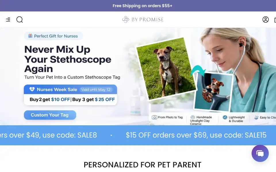 Screenshot of bypromise.com