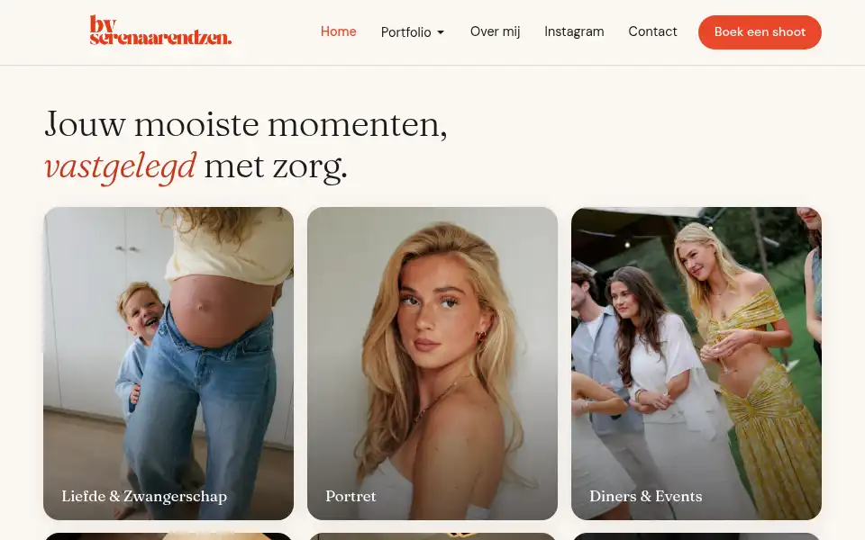 Screenshot of byserenaarendzen.nl