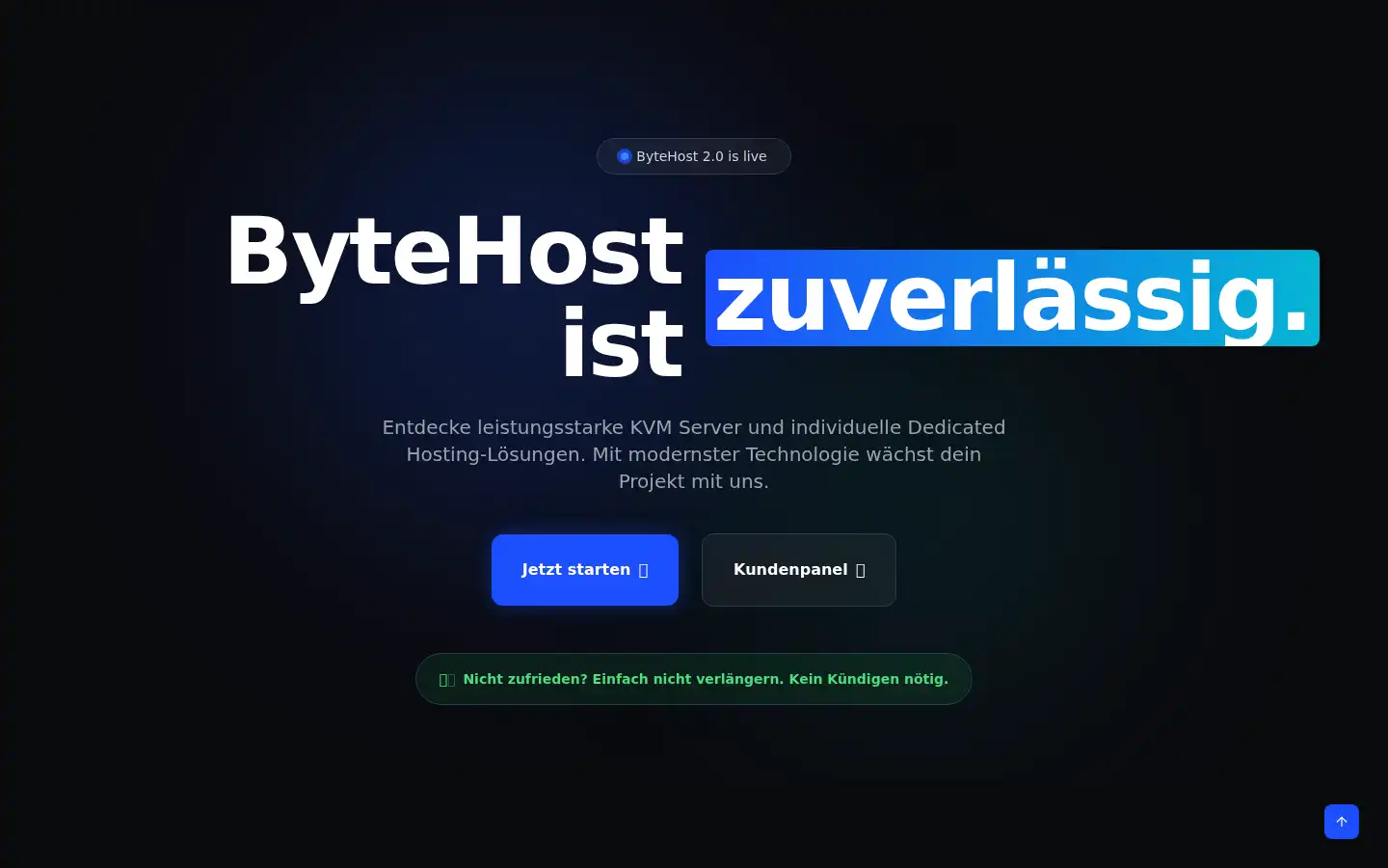 Screenshot of byte-host.de
