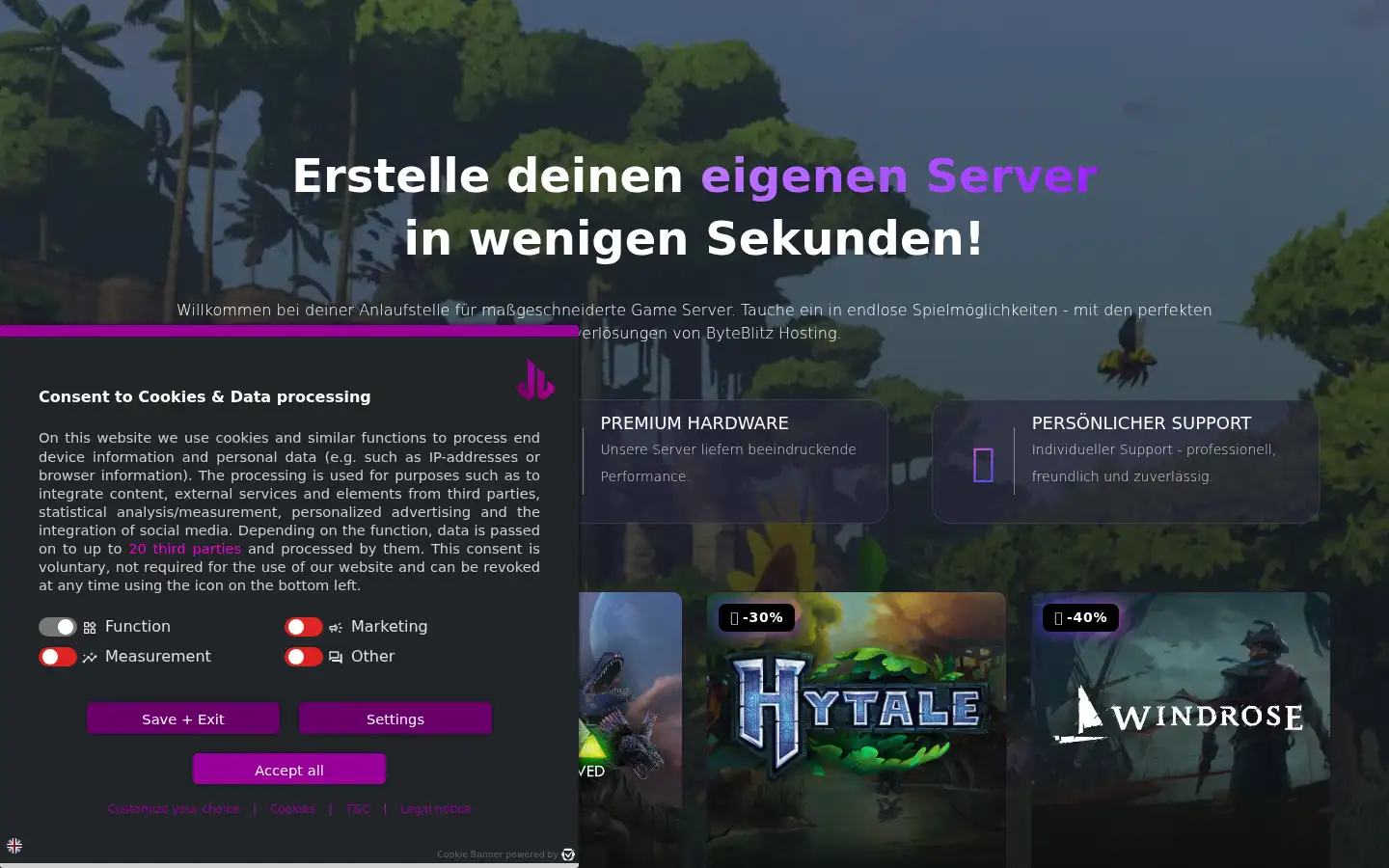 Screenshot of byteblitz.de