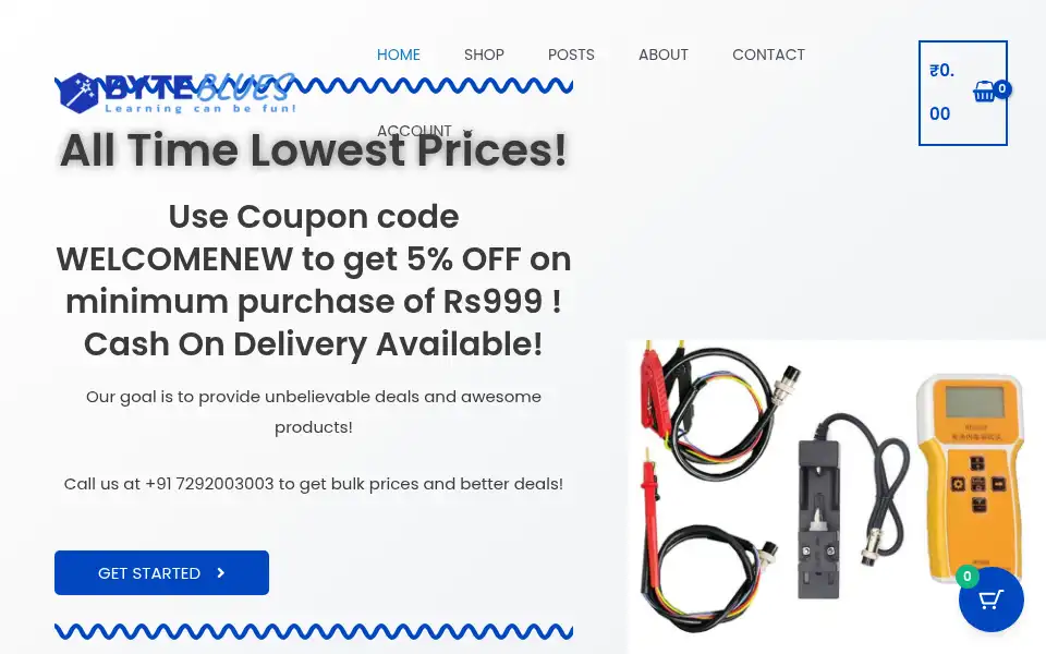 Screenshot of byteblues.com