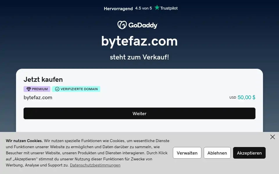 Screenshot of bytefaz.com