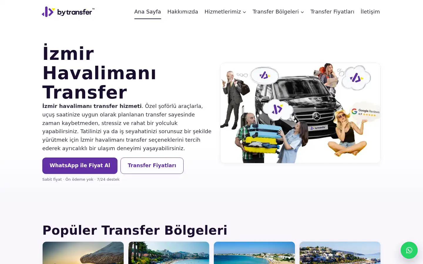 Screenshot of bytransfer.com.tr