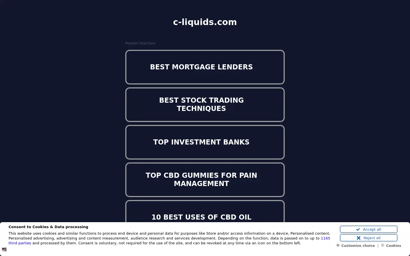 Screenshot of c-liquids.com