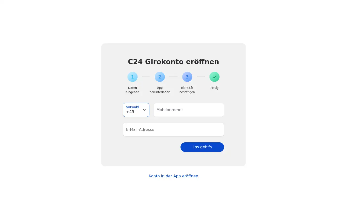 Screenshot of c24.de