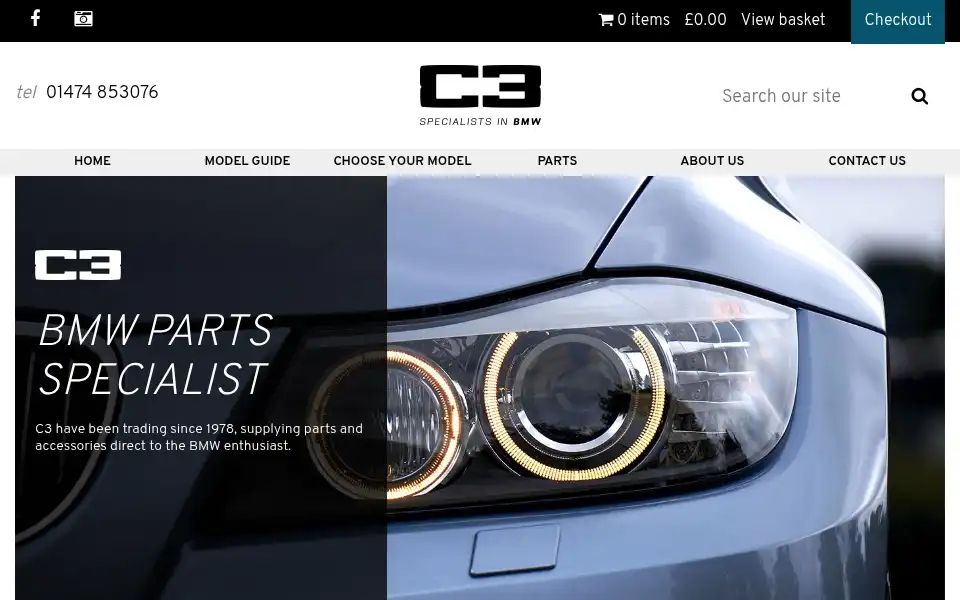 Screenshot of c3bmw.co.uk