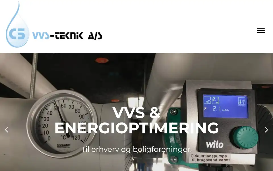 Screenshot of c5vvs.dk