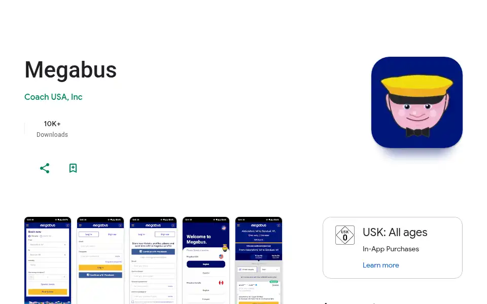 Screenshot of ca.megabus.com