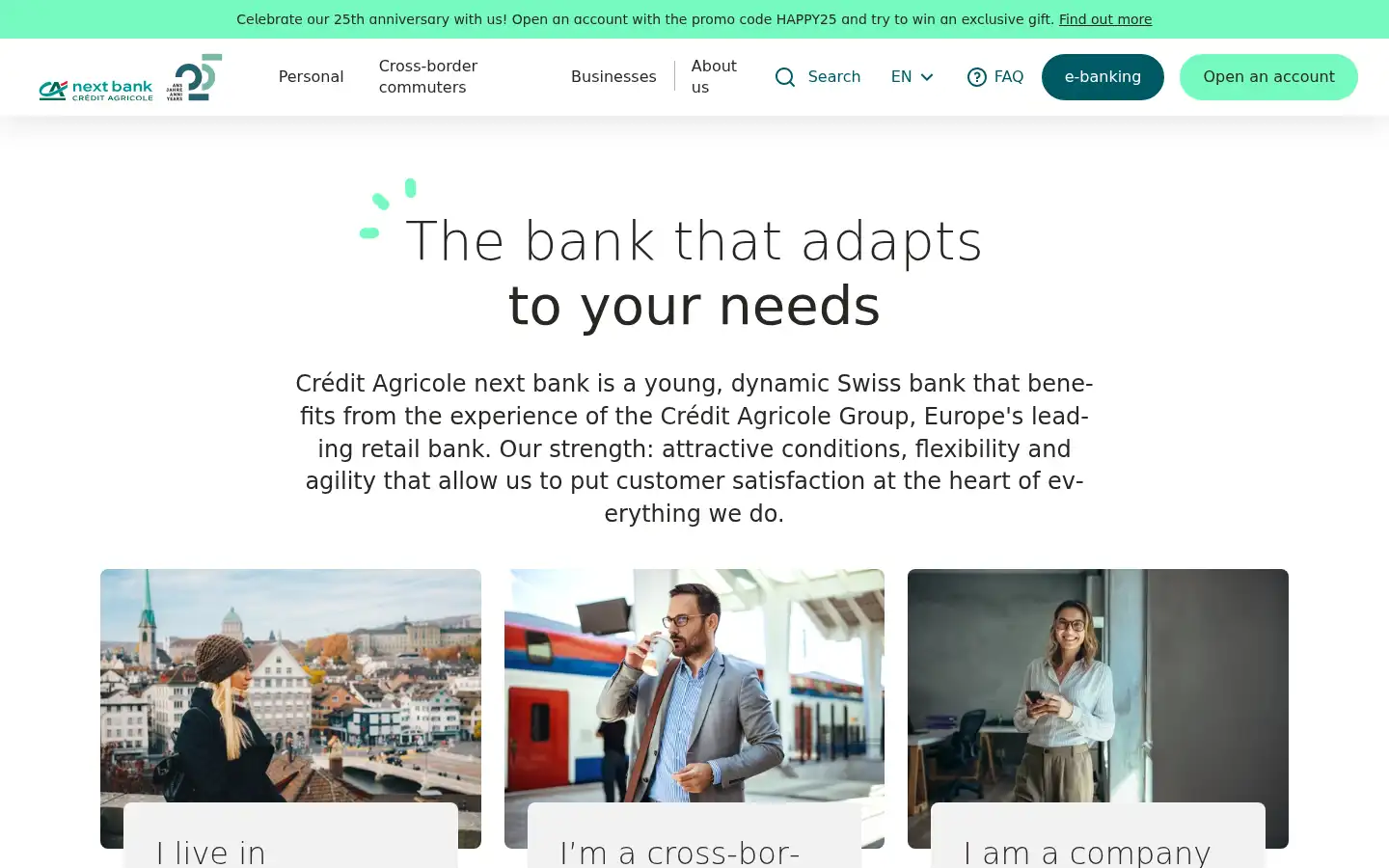 Screenshot of ca-nextbank.ch