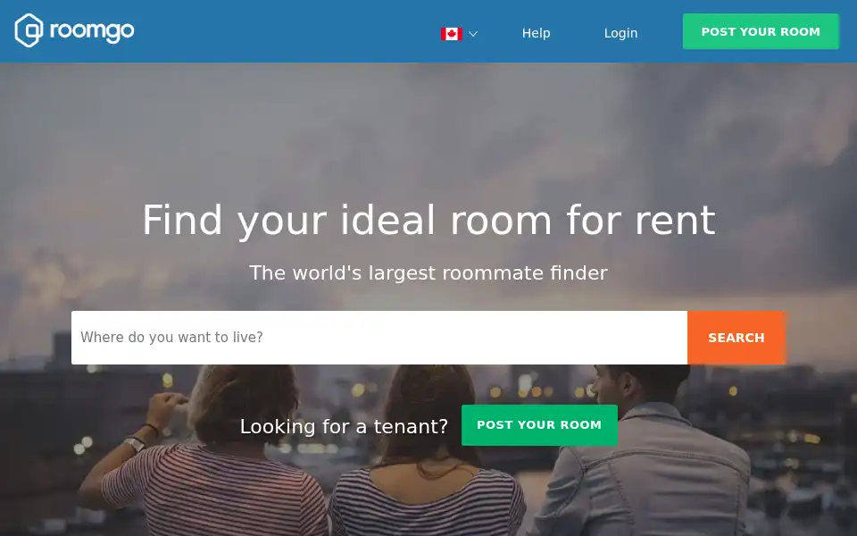 Screenshot of ca.roomgo.net