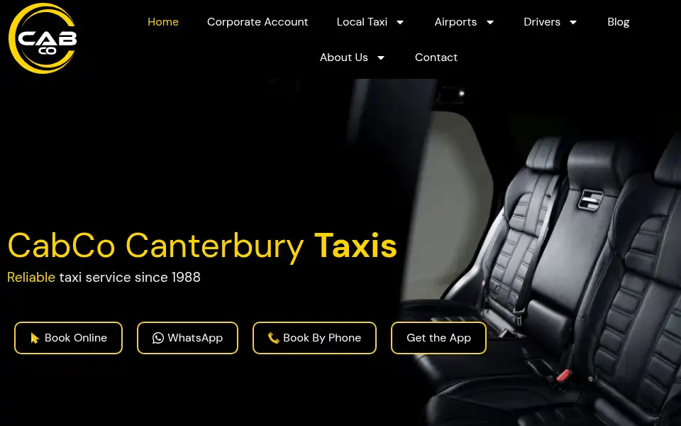 Screenshot of cabcocanterbury.co.uk